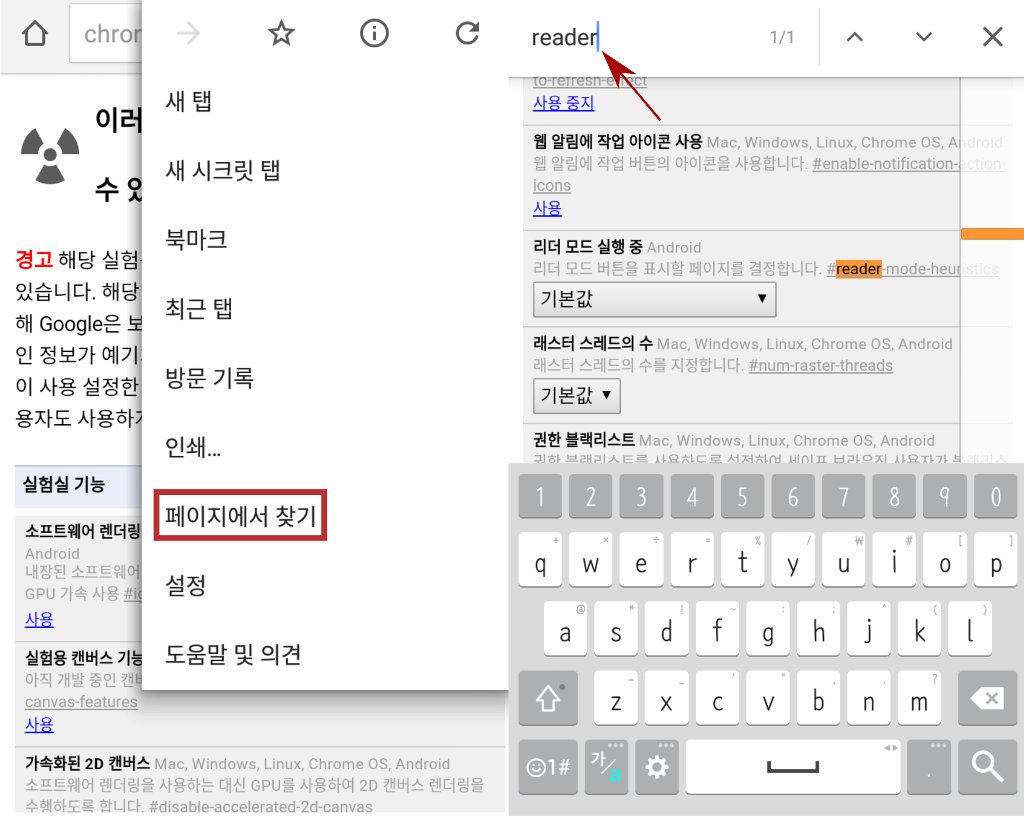 크롬 리더 모드