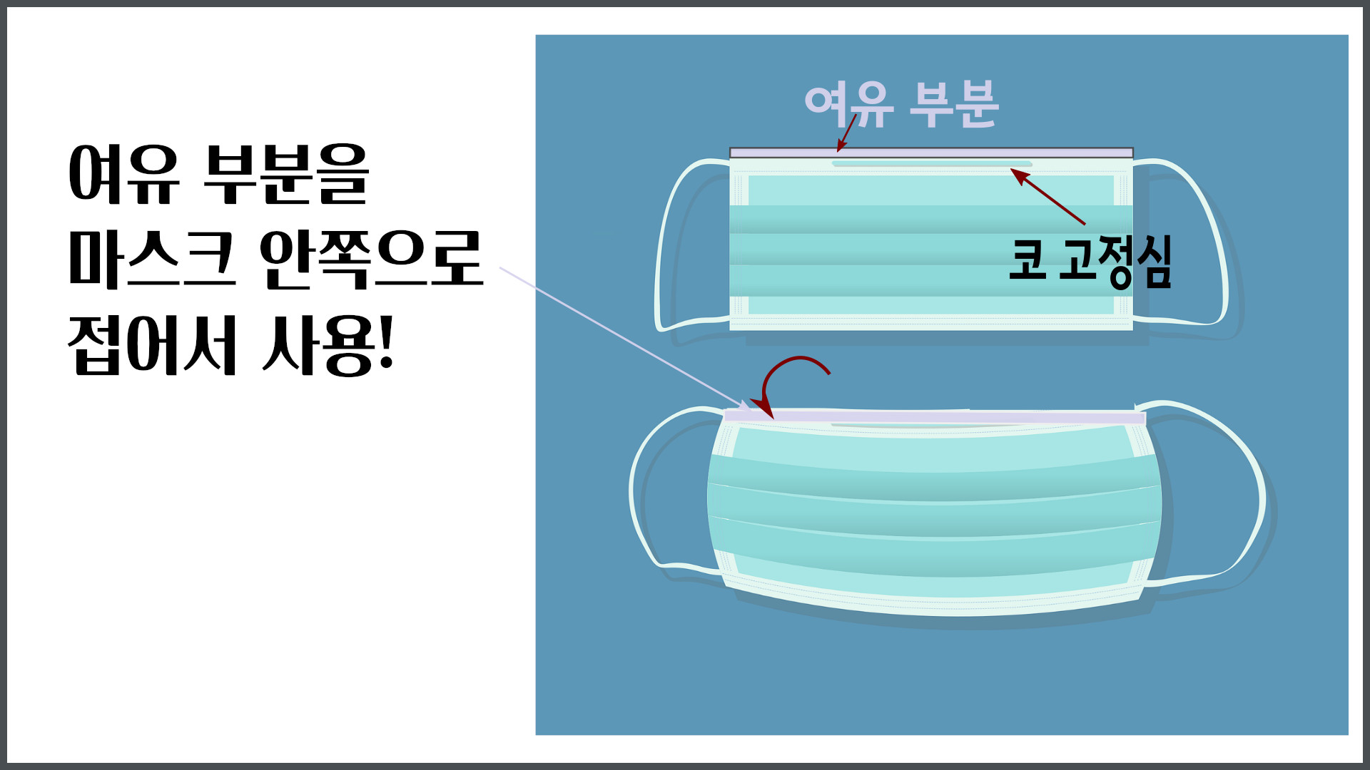 마스크 착용 김서림 방지법