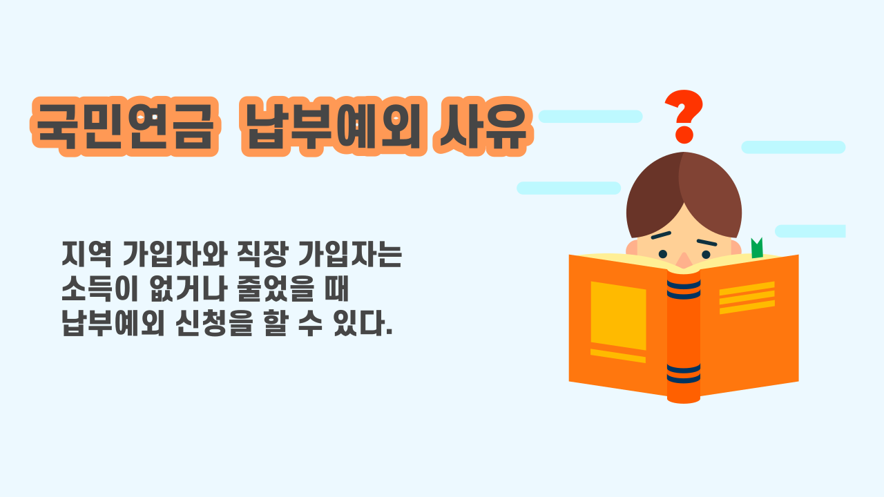 국민연금 납부예와 사유